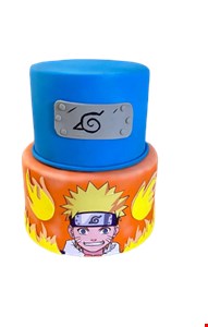 Bolo Fake Biscuit 2 andares - Naruto 