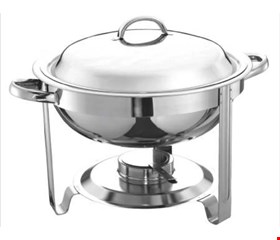 Rechaud inox 5l Apolo (4 itens) Novo Apolo  + Acendedor  