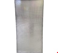 Capa de Painel Vertical Retangular - Prata Brilhoso Tecido em Paetês 2mA X 1mL