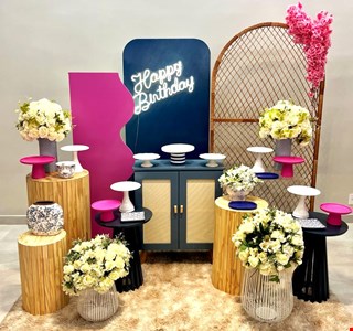 Decoração - Tropical Azul e Pink 