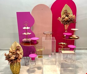 Decoração - Pink e Dourado, Luxo 