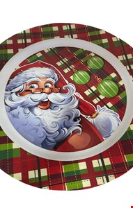 Temático Natal - Sousplat de Papai Noel 34cmD