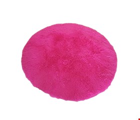 Tapete Pink Redondo Felpudo - 1,30cmD