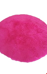 Tapete Pink Redondo Felpudo - 1,30cmD