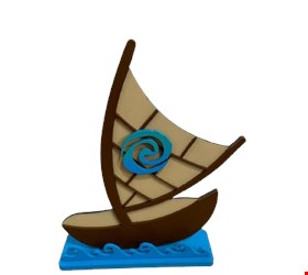 Temático Moana - Barco Moana Ondinha 21cmAx15cmL