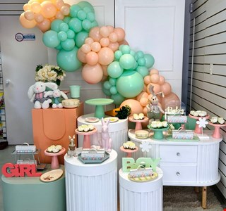 Kit Infantil Luxo - Chá De Bebê / Chá Revelação/ Chá de Fralda Páscoa Coelhos IV DCK