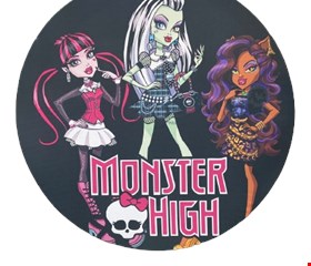 Painel Redondo Tecido Sublimado Monster High 1,50cmD