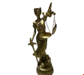 Dama Da Justiça Dourada / Deusa do Direito 24cmA