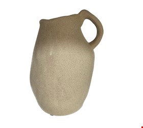Vaso Cerâmica Areia com Alça 22cmA