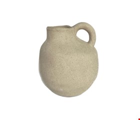 Vaso Cerâmica Areia com Alça 14cmA