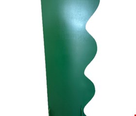 Painel Ondas Dupla Face Verde e Branco - 156cmA 56cmL