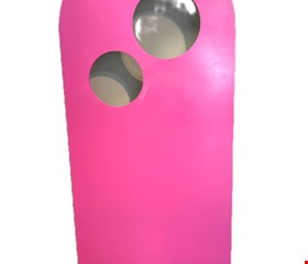 Painel Oval Rosa Pink Circulos G - 187cmA 80cmL