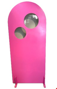 Painel Oval Rosa Pink Circulos G - 187cmA 80cmL