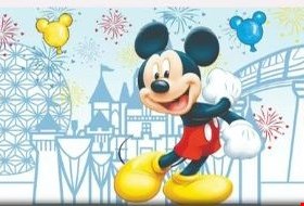 Painel Retangular Sublimado- Mickey Mouse  4,10mL X 2,70mA