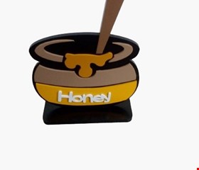 Temático Abelha - Placa pote de mel Honey P