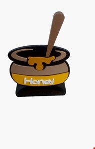 Temático Abelha - Placa pote de mel Honey P