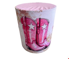 Capa Cilindro - Boiadeira Bota Rosa Estrela P 45x40 