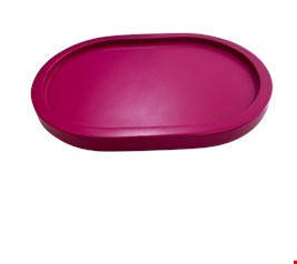 Bandeja Oval MDF Rosa Pink 19cmA