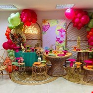 Pacote  Adulto - Tropical Pink, Laranja, Verde e Vime XXXI DCK