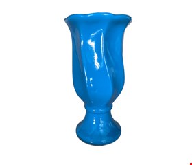 Vaso Torcido Azul Celeste G-24cmA 10cmD