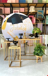 Decoração Adulto- Formatura Dourado e Preto 