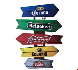 Placa Indicativa Cervejas-50cmA 33cmL