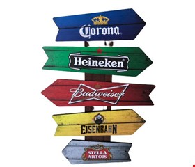 Placa Indicativa Cervejas-50cmA 33cmL