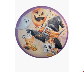 Painel Redondo Tecido Sublimado Halloween Fantasma