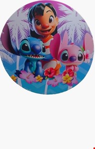 Painel Redondo Tecido Sublimado Lilo & Stitch Praia1,50cmD