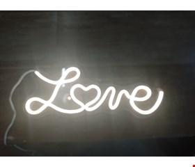 Painel Letreiro de Led Love - Branco Quente 48cmL