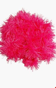 Temático Carnaval - Echarpe Pluma Rosa Chiclete 1,45cmC