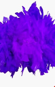 Tematico Carnaval - Echarpe Pluma Roxo  1,41 cm C