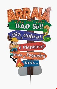 Toten Temático São João Placa  1.32cmA