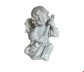 Temático Batizado - Anjo Branco Com Violino 15cmA