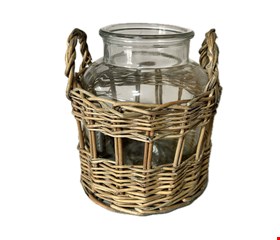 Vaso de Vidro com Fibra M 18cmA 