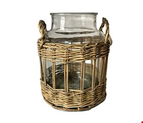 Vaso de Vidro com Fibra G 23cmA