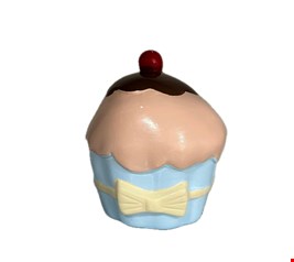 Temático Confeitaria - CupCake Cerâmica Azul Calda Rosa 