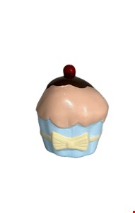 Temático Confeitaria - CupCake Cerâmica Azul Calda Rosa 