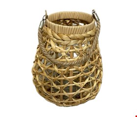 Luminária Palha Com Alça