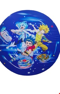 Painel Redondo Tecido Sublimado Bey Blade 1.50