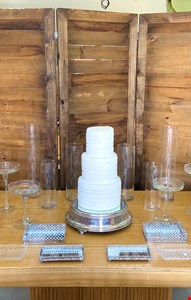 Decoraçao- Casamento de Mesa Prata & Cristal