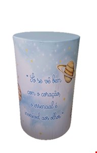 Capa de Cilindro - Tecido Sublimado Pequeno Príncipe, Frase G 80x50