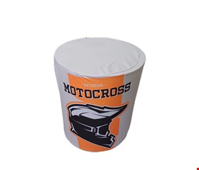 Capa de Cilindro - Tecido Sublimado Motocicleta Capacete Laranja P 40x45