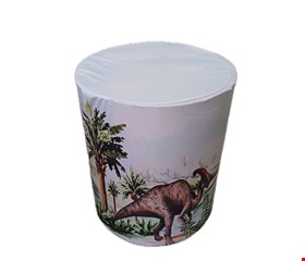 Capa de Cilindro - Tecido Sublimado Jurassic Park Dinossauro Aquarela P 40x45