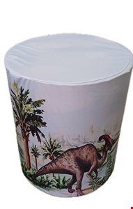 Capa de Cilindro - Tecido Sublimado Jurassic Park Dinossauro Aquarela P 40x45