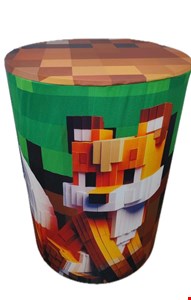 Capa de Cilindro - Tecido Sublimado Minecraft Raposa M 60x45