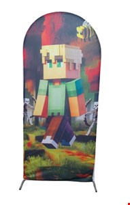 Capa Painel Vertical Oval - Minecraft Loiro 2,20cmA X 90cmL