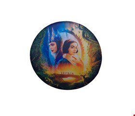 Painel Redondo Tecido Sublimado - Branca de Neve Filme 1,50cmD