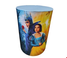 Capa de Cilindro - Tecido Sublimado Branca de Neve e Malévola Filme M 60x45