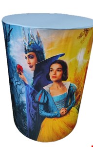 Capa de Cilindro - Tecido Sublimado Branca de Neve e Malévola Filme M 60x45